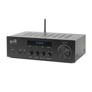 Dynavox VT-90 schwarz — Kompakt-Verstärker Stereo mit Bluetooth und Phono-Eingang